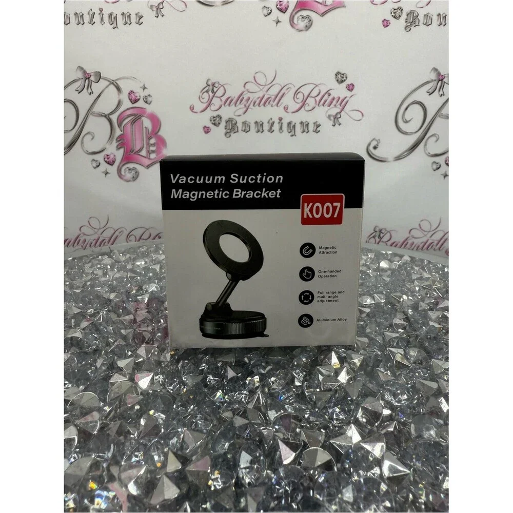 Phone holder car MagSafe magnetic K007 Vacuum Suction Magnetic Bracket - Black